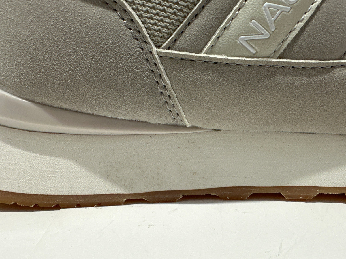 Nautica Outfall 3 light gray men's athletic sneakers, view 5