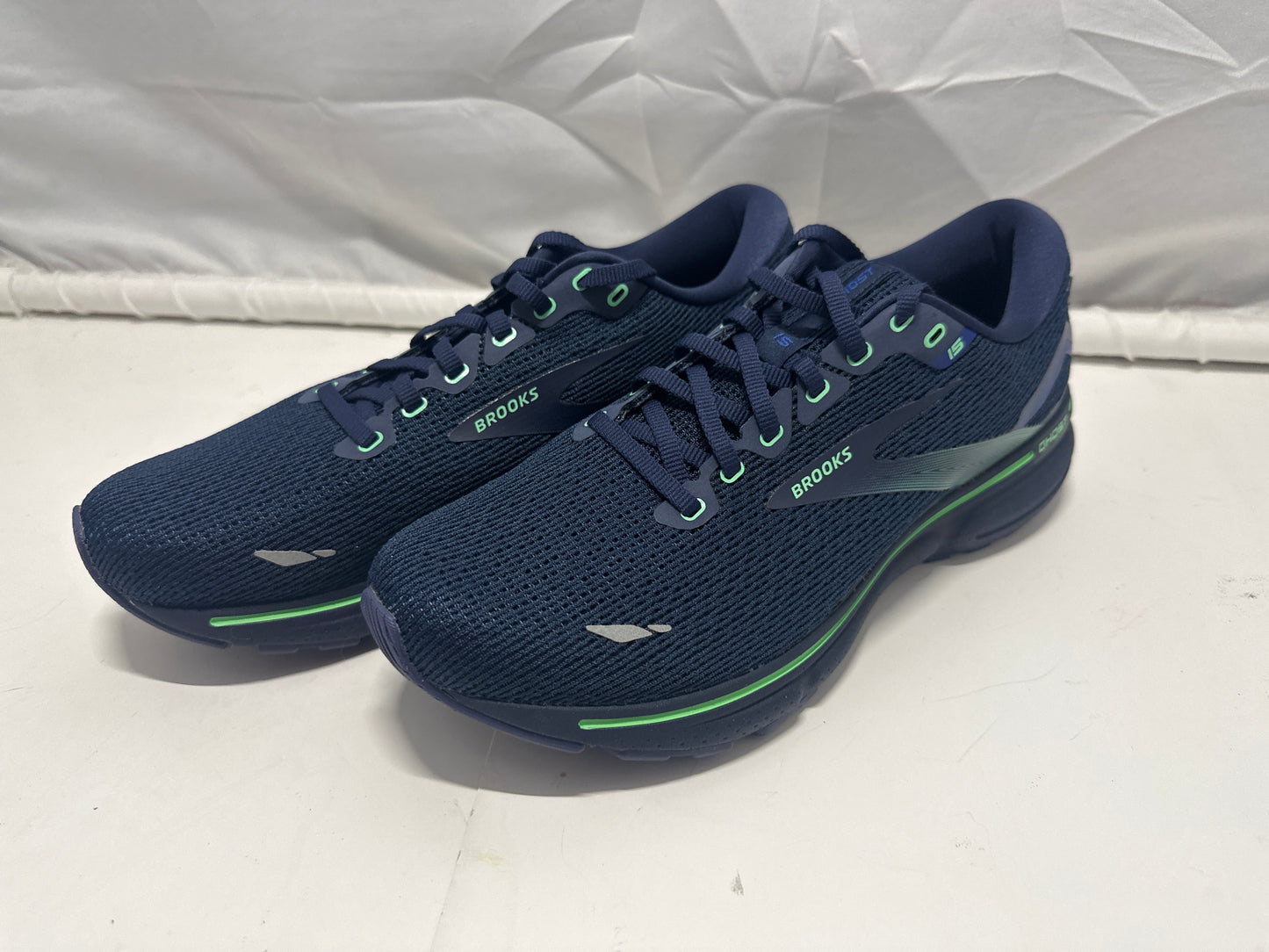 Brooks Ghost 15 Running Shoes Men's 9.5 D Crown Blue Black Green New