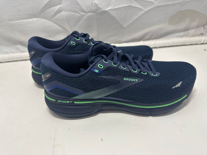 Brooks Ghost 15 Running Shoes Men's 9.5 D Crown Blue Black Green New