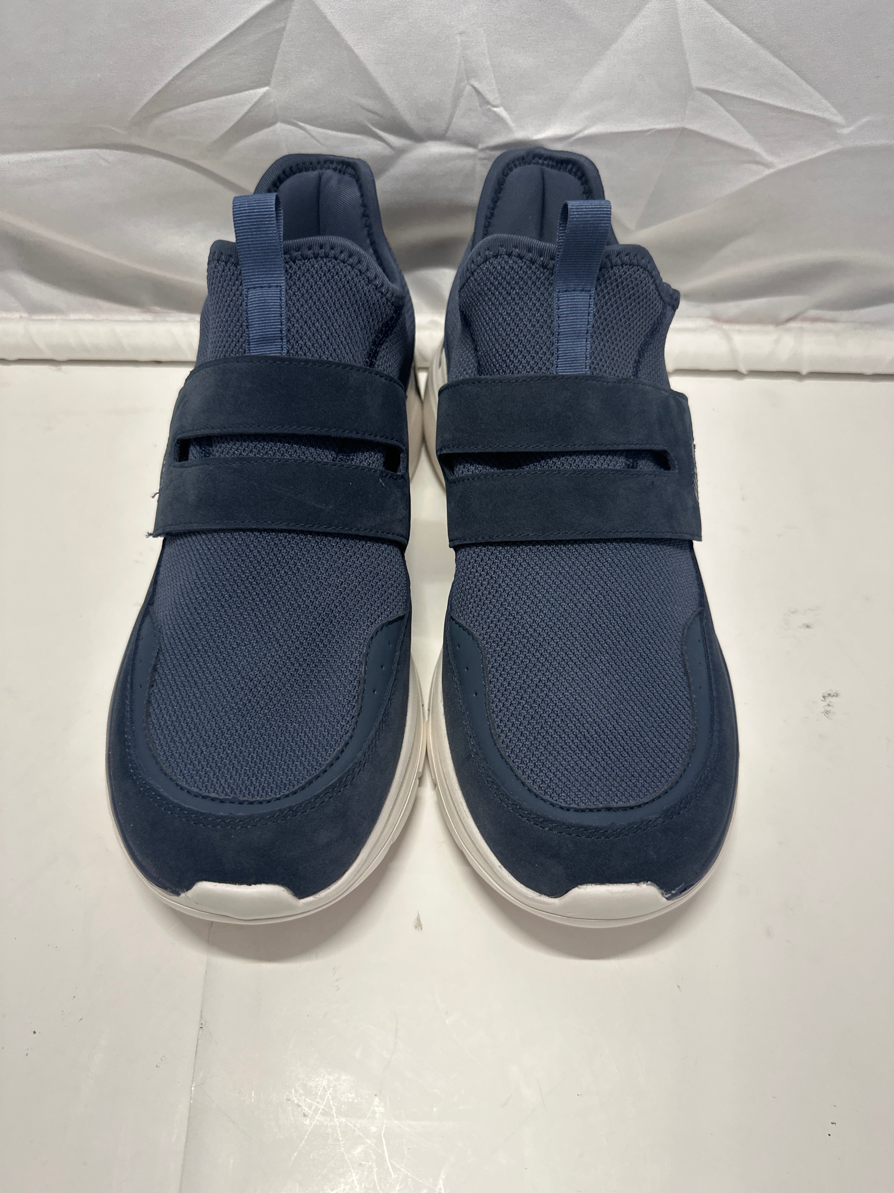 FitVille Cloud Wanderer V5 Men's Walking Shoes Navy Blue Hook Loop US 12W