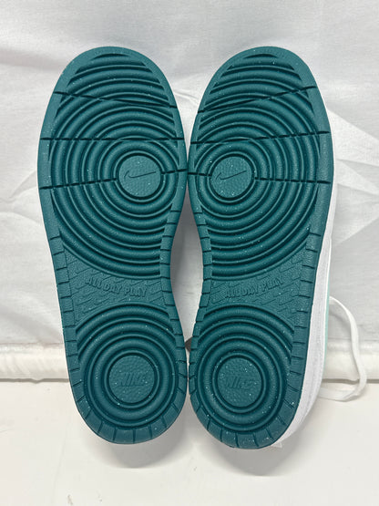Nike Court Borough Low Recraft GS White Jade Ice Geode Teal Youth 6Y DV5456-102