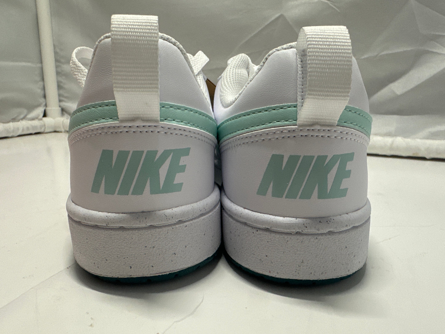 Nike Court Borough Low Recraft GS White Jade Ice Geode Teal Youth 6Y DV5456-102