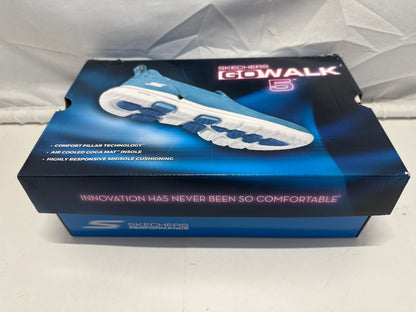 Skechers GOwalk 5 Prized Slip On Shoes Women's 9.5 Black Aqua New