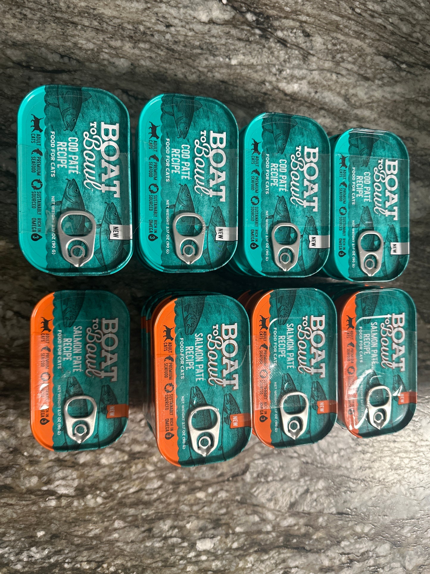 Boat to Bowl Salmon and Cod Fish Pate Recipe Wet Cat Food (36 count)