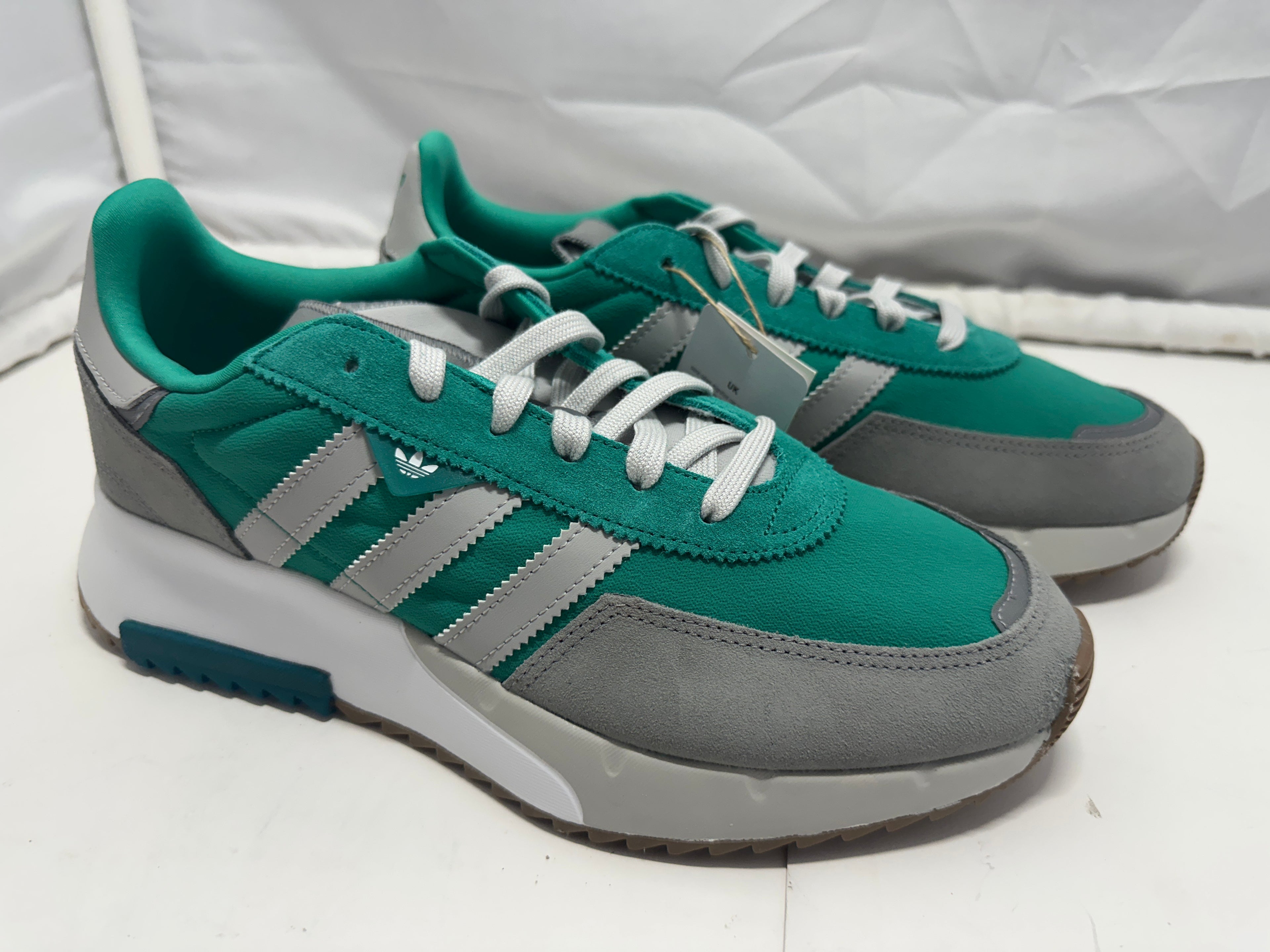 Adidas Retropy F2 Glory Green Grey White Men's Shoes Size 9.5 GW0506