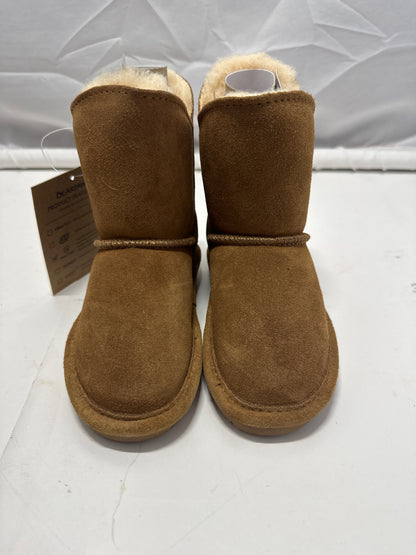 Bearpaw Rosaline Toddler Boots Hickory Brown Sheepskin Size 7 New