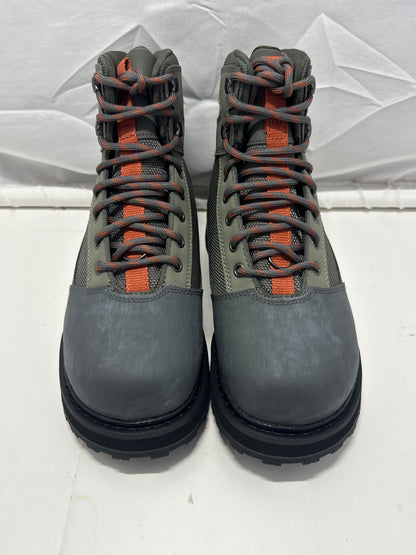Simms Men's Tributary Rubber Wading Boots Basalt Size 7 Felt-Free Fishing