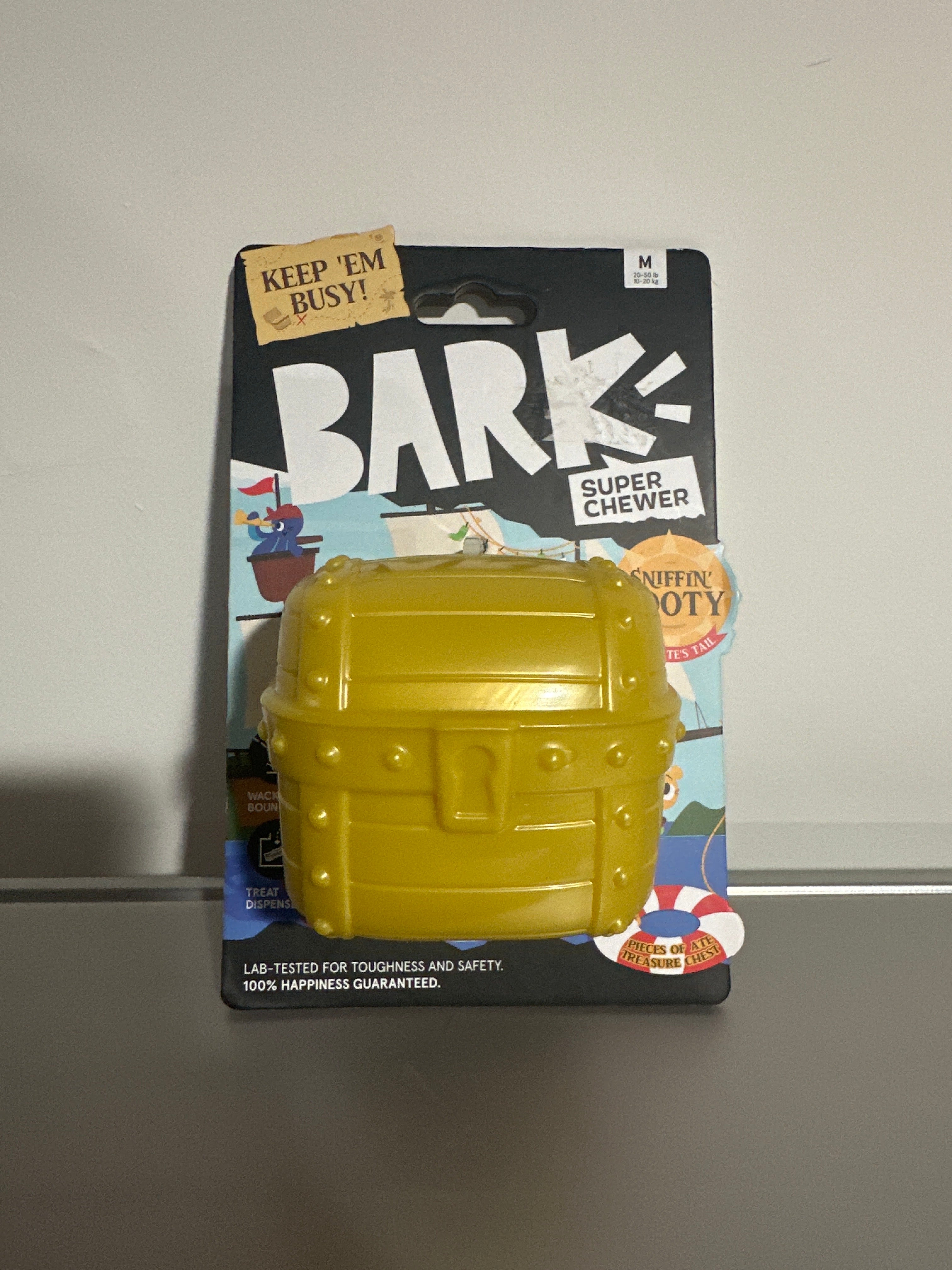 BARK Sniffin’ Booty Treat Dispenser Super Chewer Dog Toy