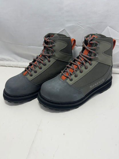 Simms Men's Tributary Rubber Wading Boots Basalt Size 7 Felt-Free Fishing