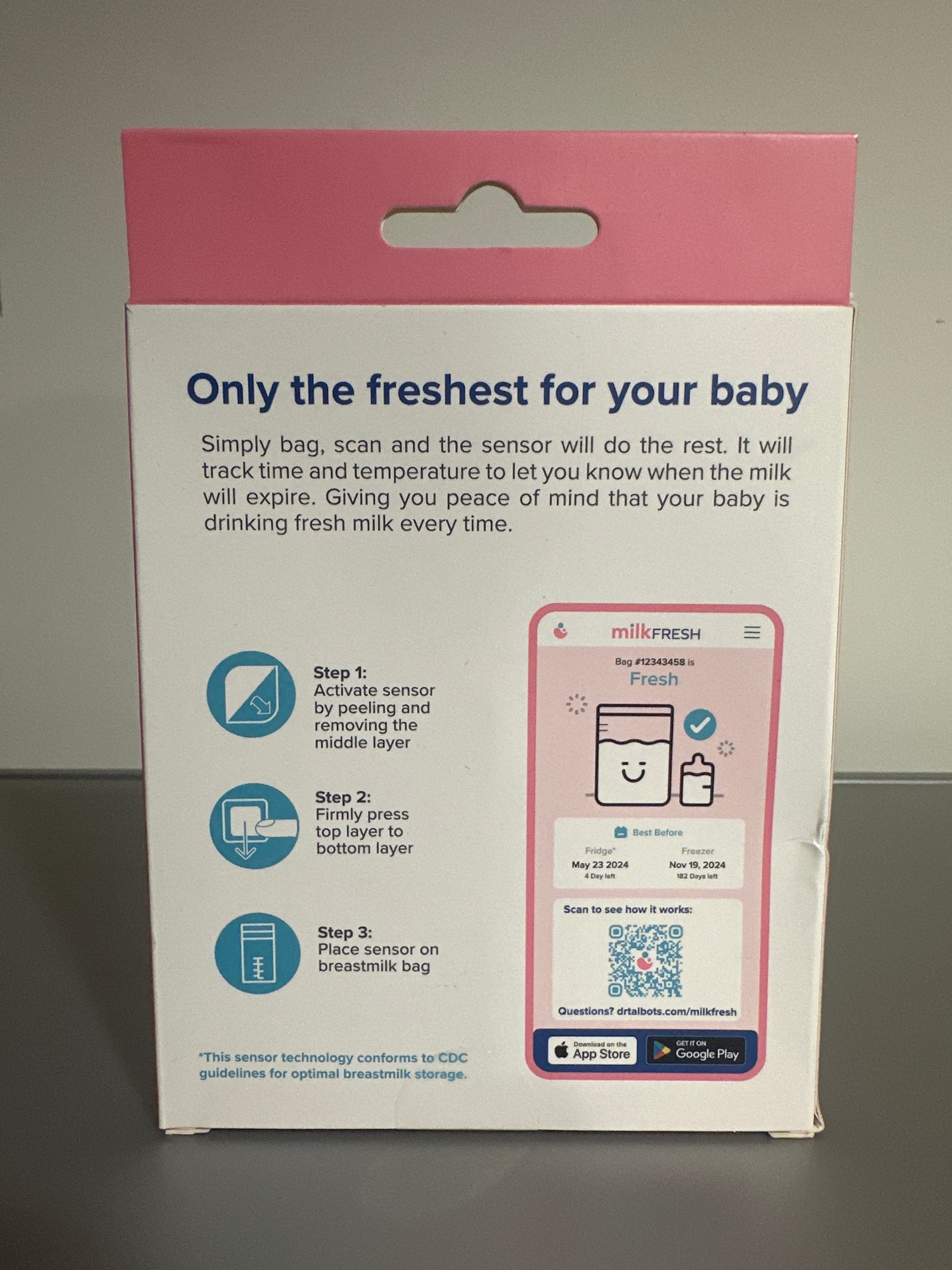 Dr. Talbot’s Mom Milk Fresh – 20 Breastmilk Sensors Sealed EXP 08/2026