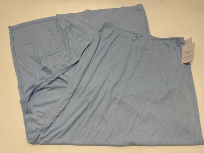 Auden Women's Soft Ribbed Sleep Lounge Skirt Blue