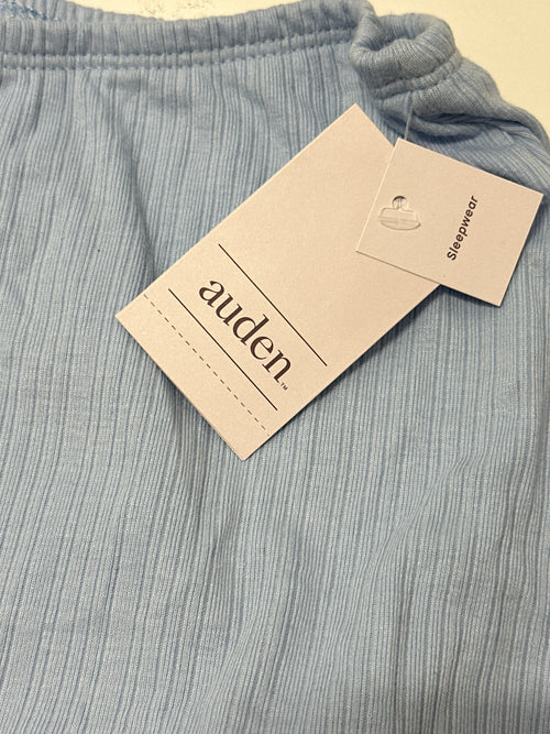 Auden Women's Soft Ribbed Sleep Lounge Skirt Blue