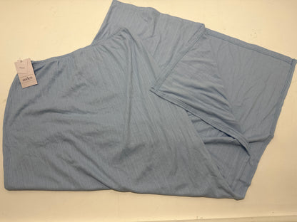 Auden Women's Soft Ribbed Sleep Lounge Skirt Blue