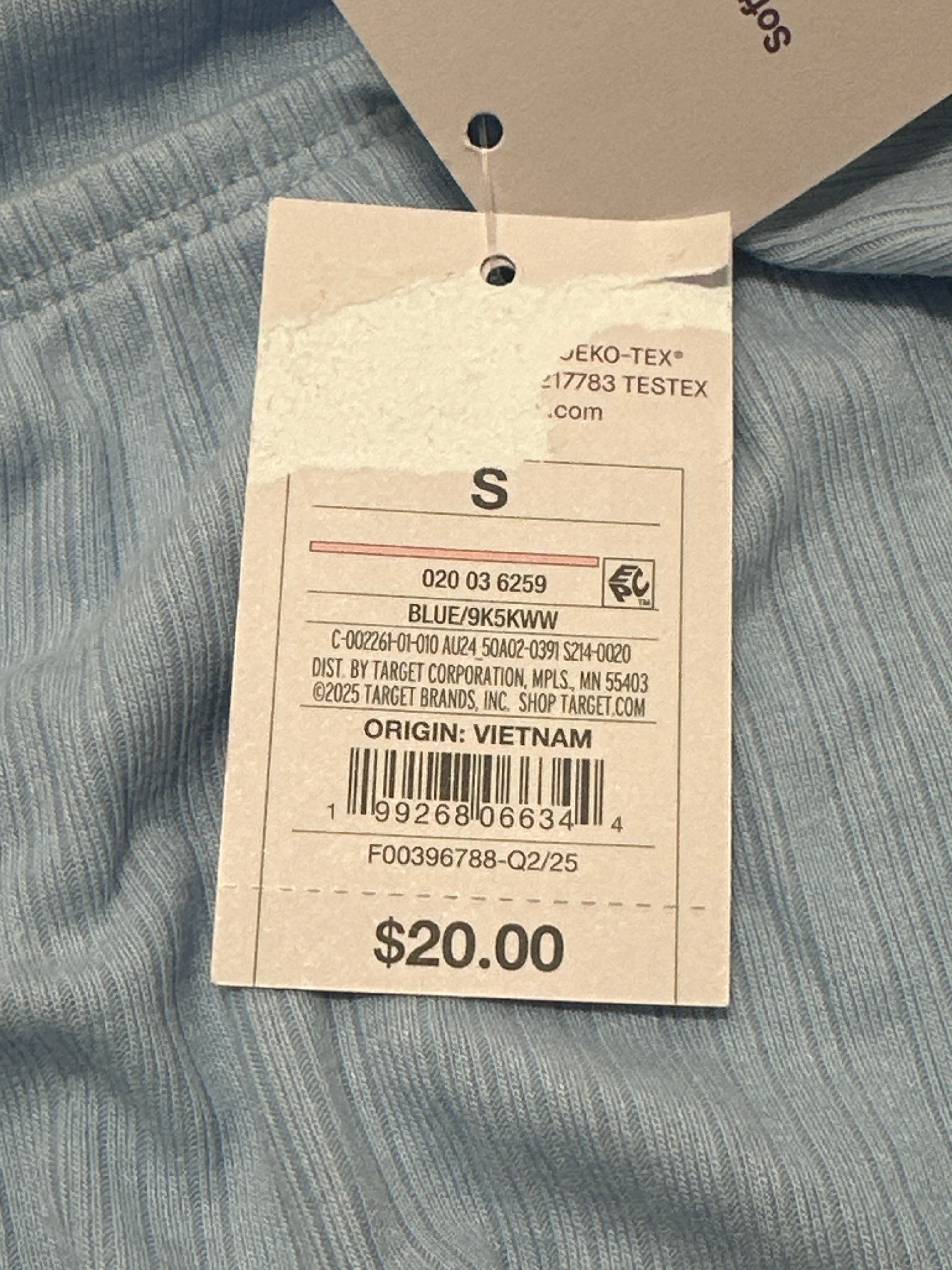 Auden Women's Soft Ribbed Sleep Lounge Skirt Blue
