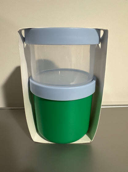 Room Essentials Overnight Oats Container with Spoon – Blue/Green