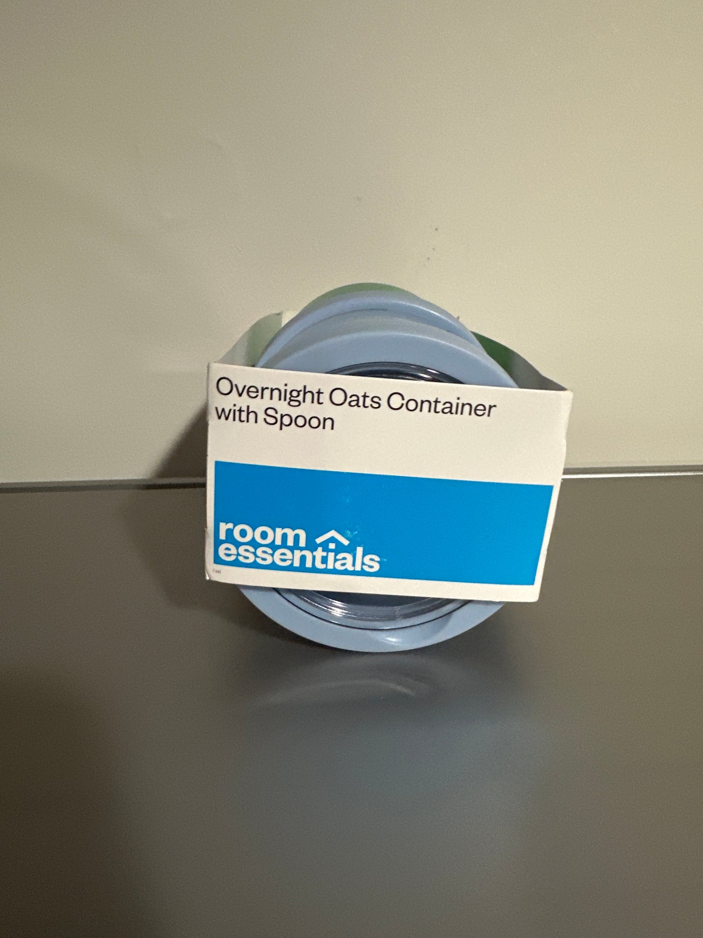 Room Essentials Overnight Oats Container with Spoon – Blue/Green