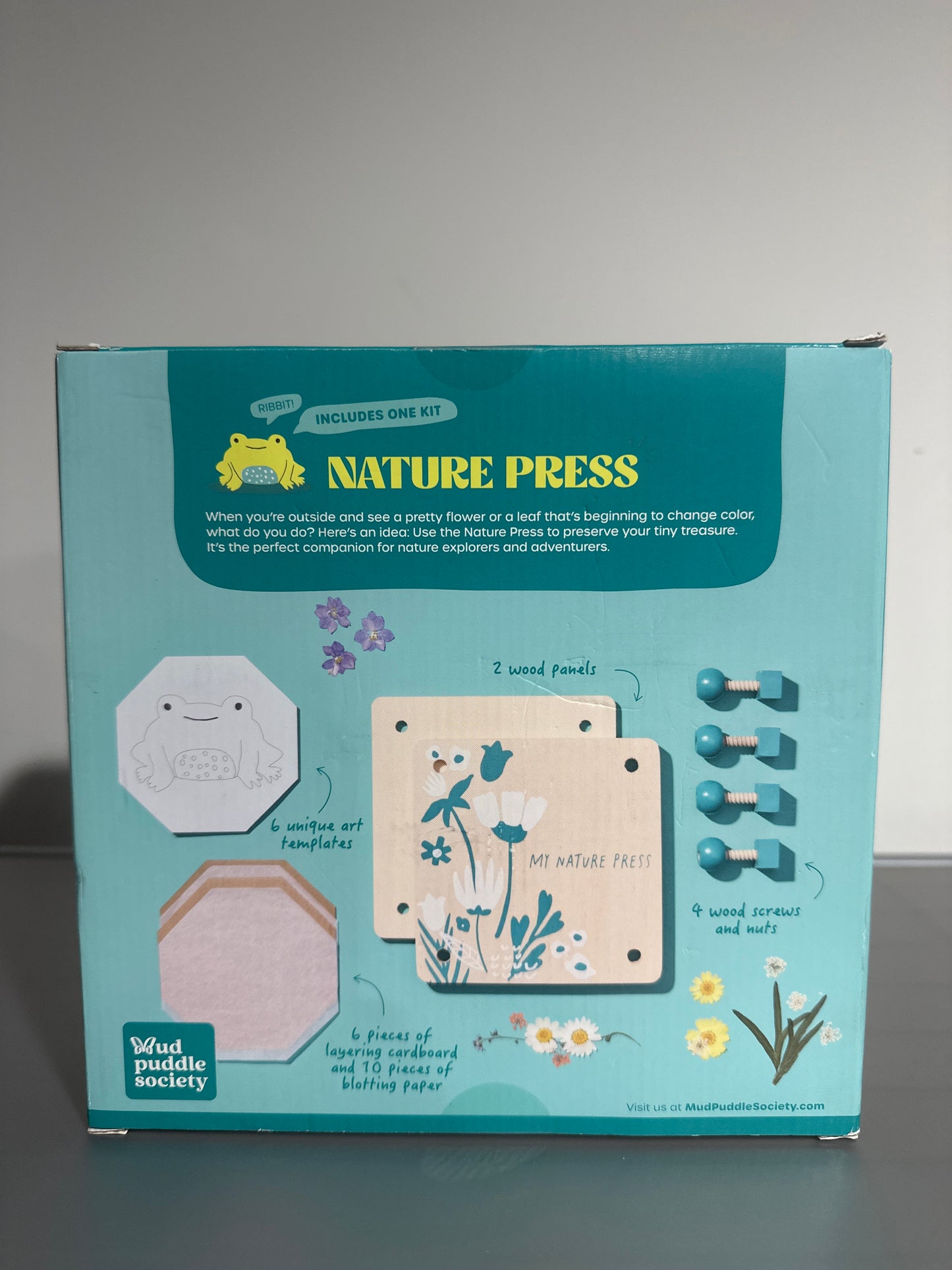 Mud Puddle Society Nature Press Garden Art Kit