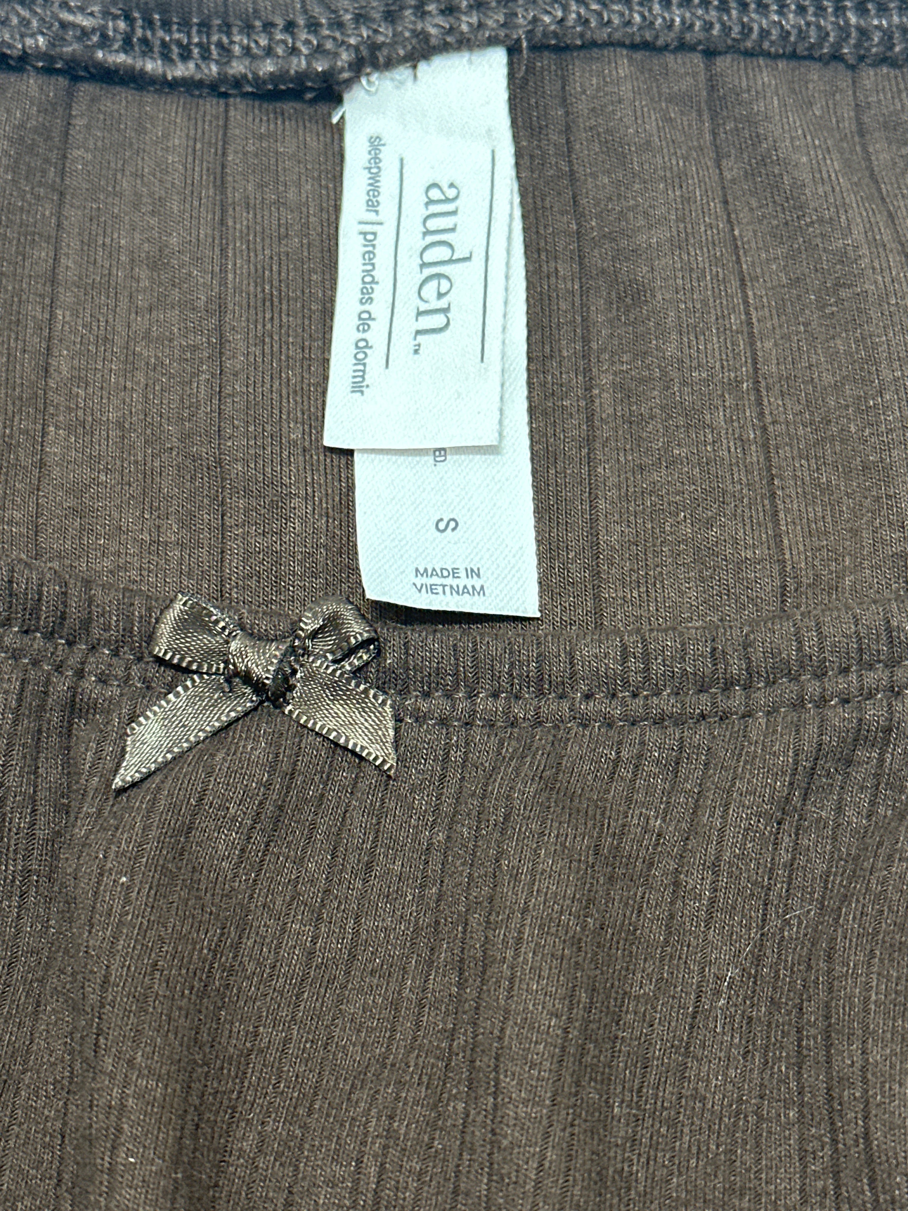 Auden Women's Soft Ribbed Sleep Lounge Skirt Brown
