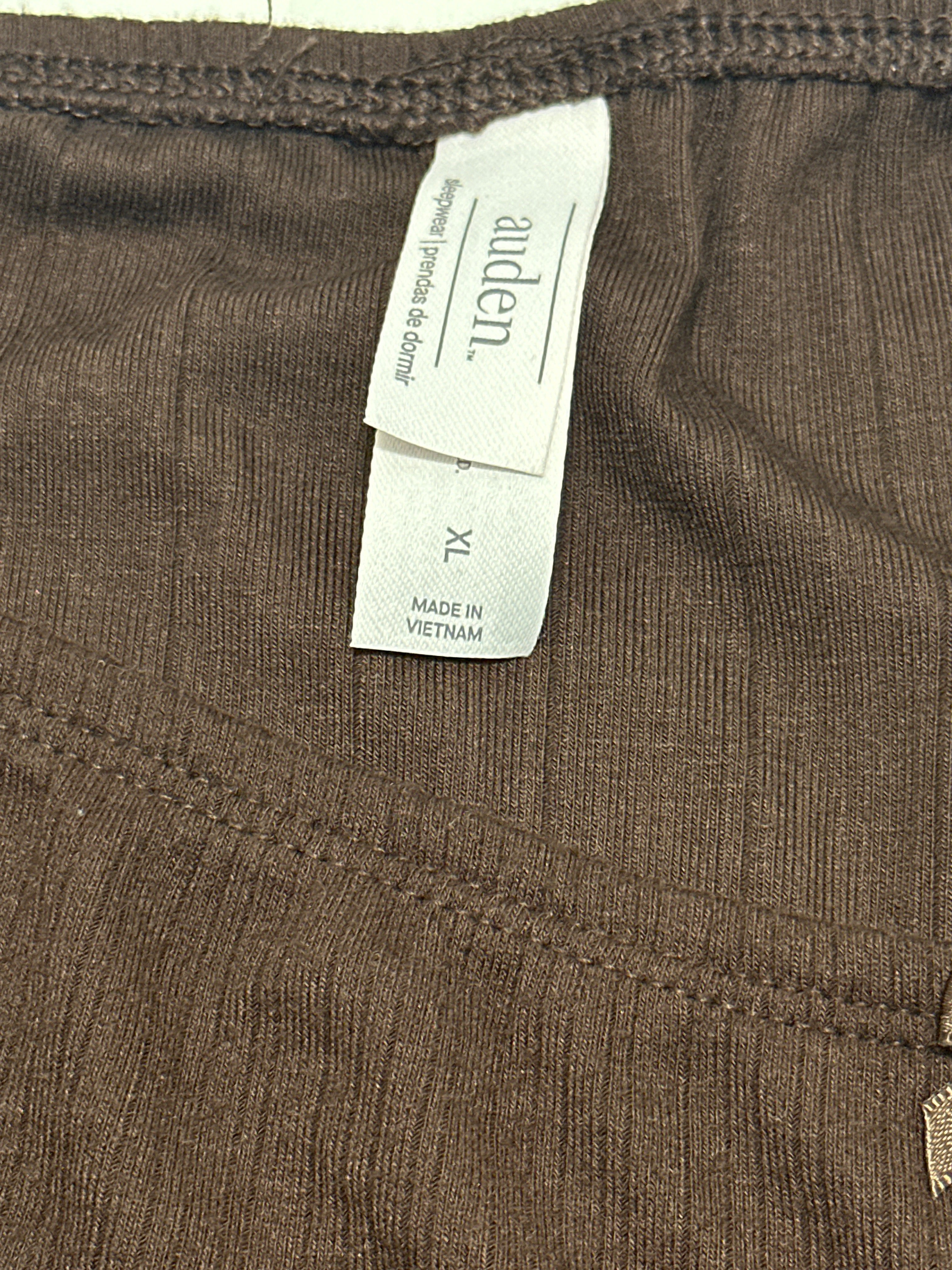 Auden Women's Soft Ribbed Sleep Lounge Skirt Brown