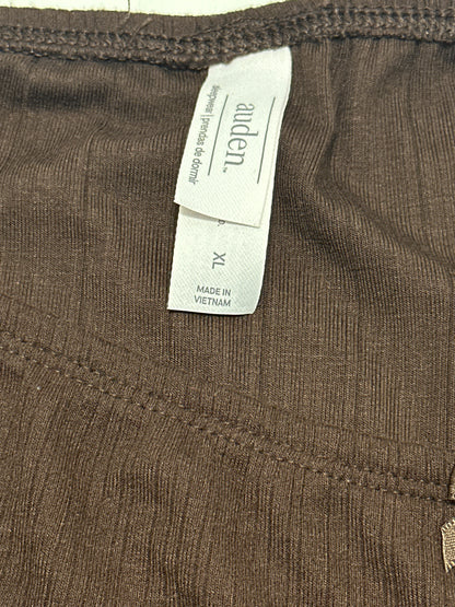 Auden Women's Soft Ribbed Sleep Lounge Skirt Brown