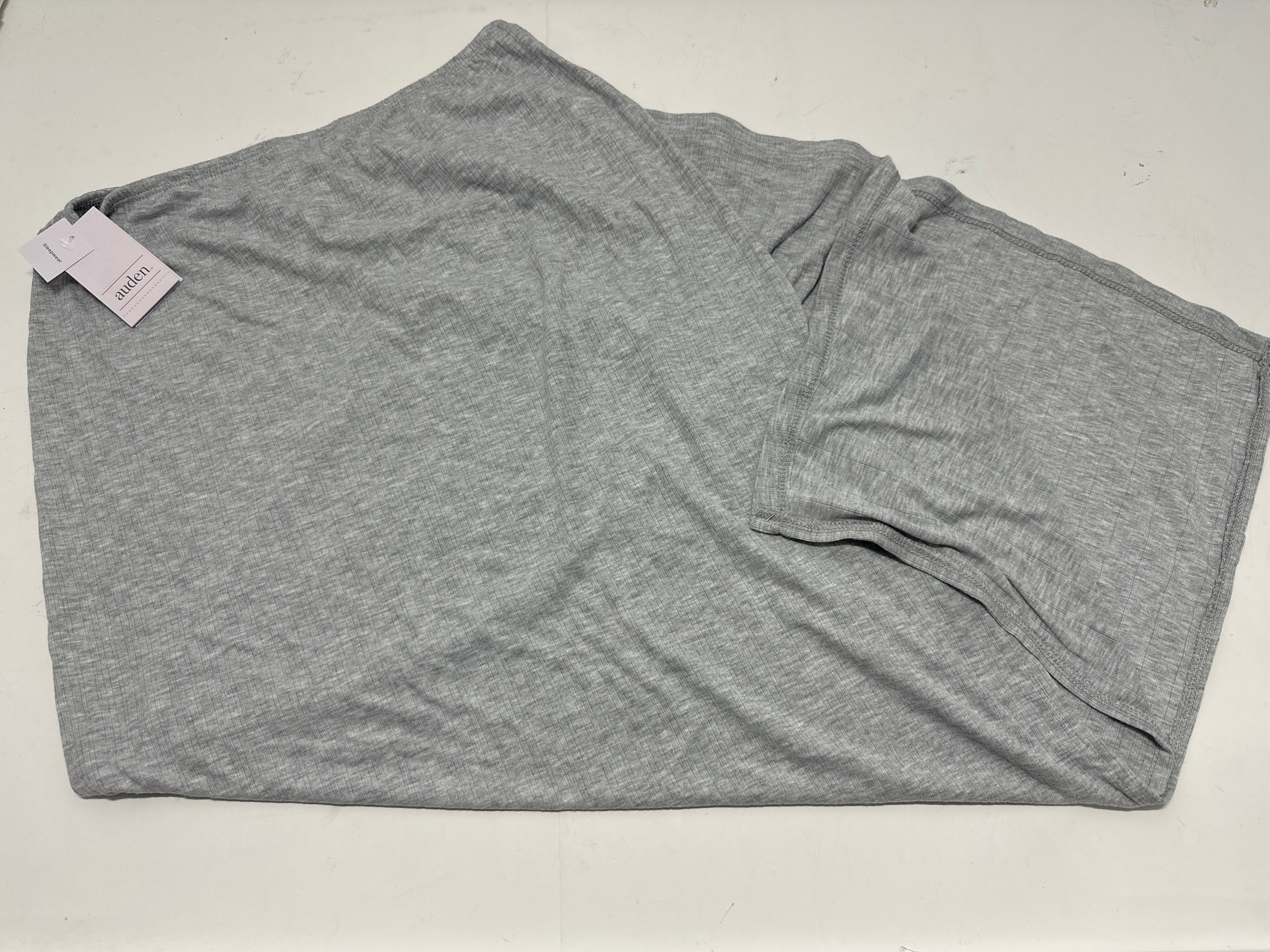 Auden Women's Soft Ribbed Sleep Lounge Skirt Gray