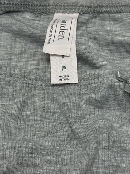 Auden Women's Soft Ribbed Sleep Lounge Skirt Gray