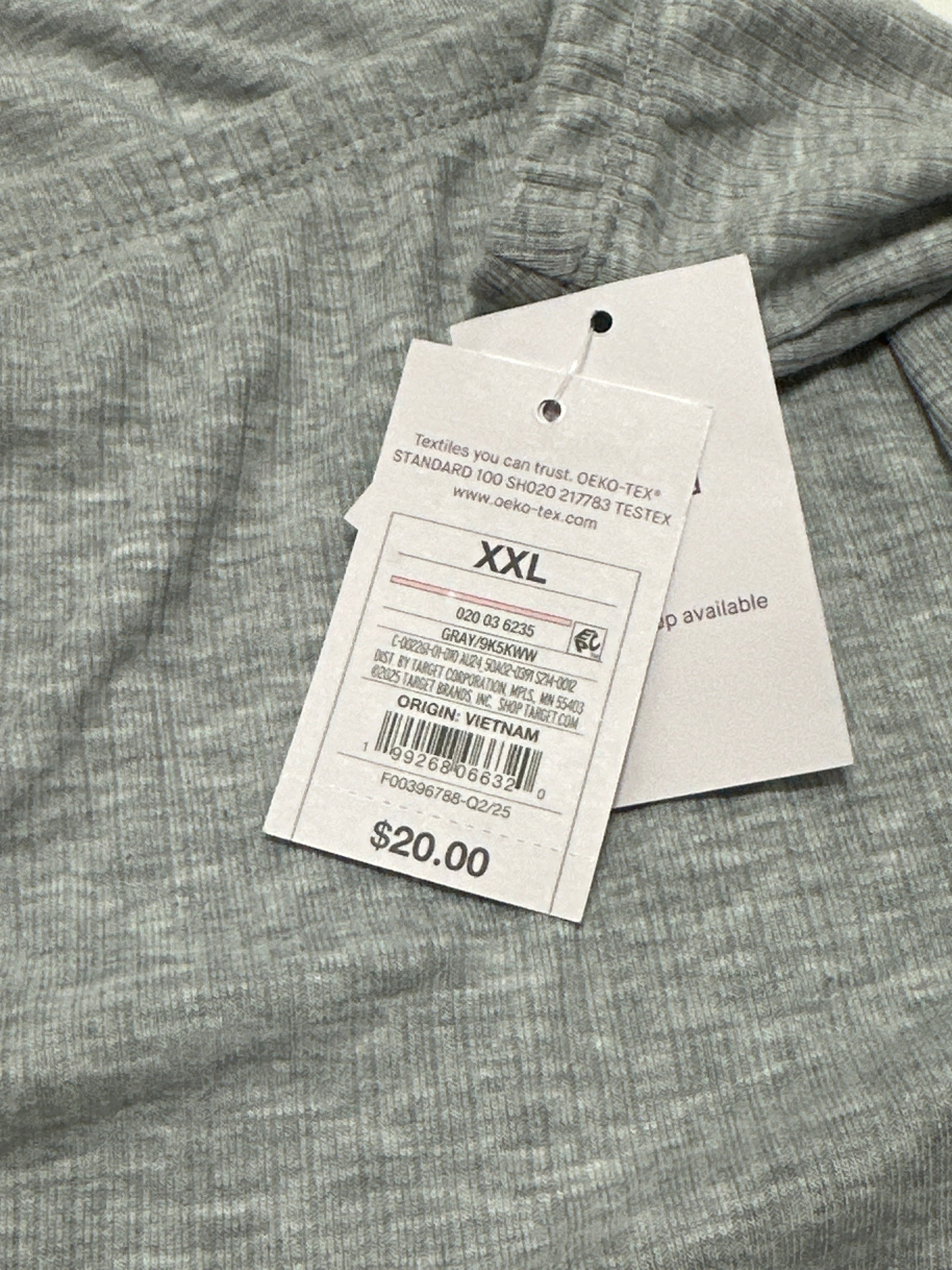 Auden Women's Soft Ribbed Sleep Lounge Skirt Gray