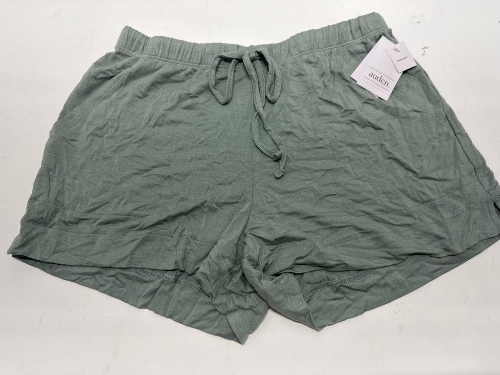 Auden Women's Cloud Knit Sleep Shorts Green Dreamy Soft Lounge Pajama
