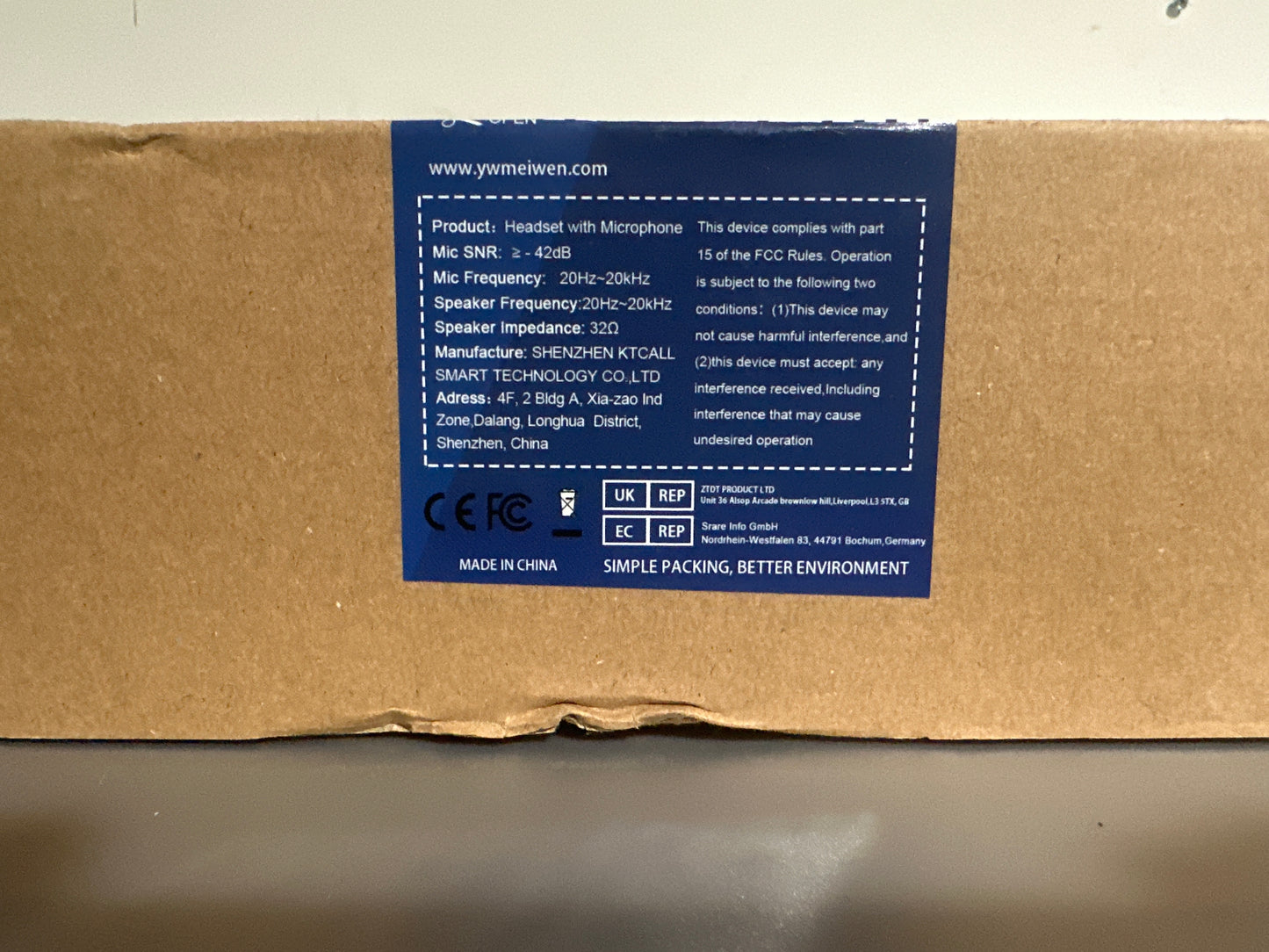 WEINYWCN USB Headset with Microphone