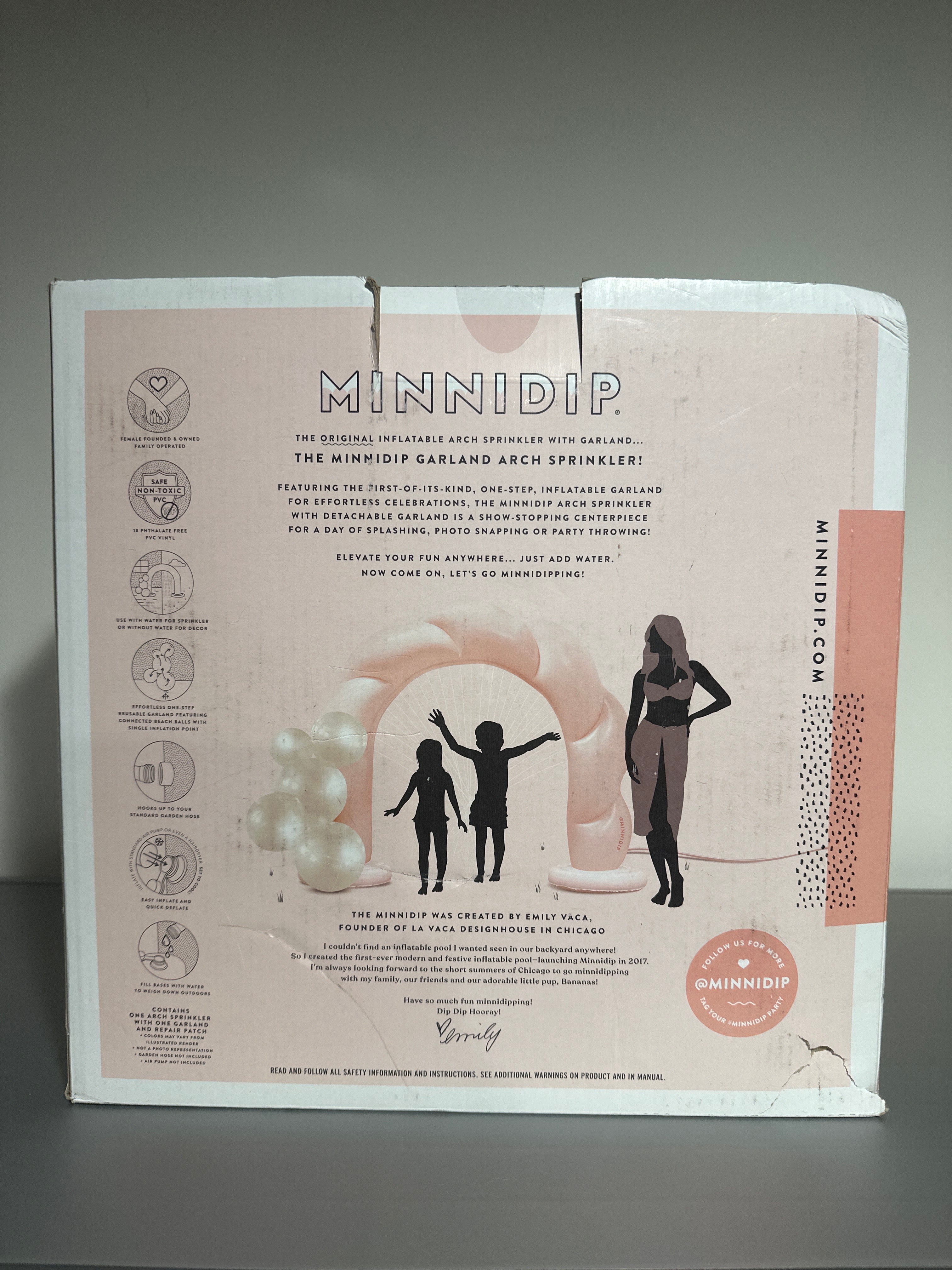 MINNIDIP Arch Play Sprinkler - Blush Twist