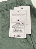 Auden Women's Cloud Knit Sleep Shorts Green Dreamy Soft Lounge Pajama