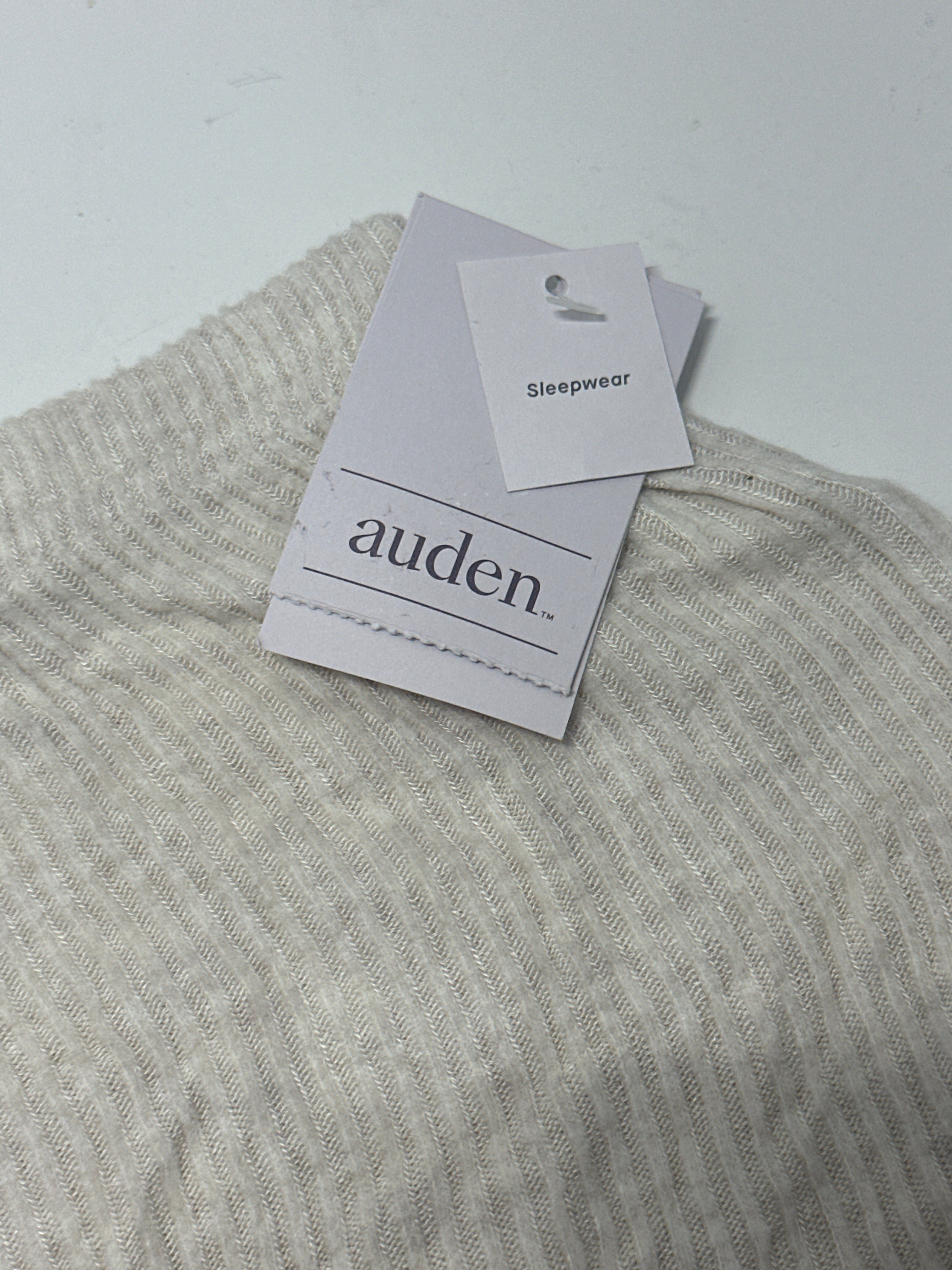 Auden Cozy Ribbed Sleep Shorts Ivory Women's Lounge Pajama Bottoms