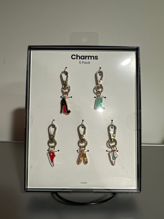 Hello Lux 5-Pack “Shoe” Phone Charms for Wristlets & Crossbodies