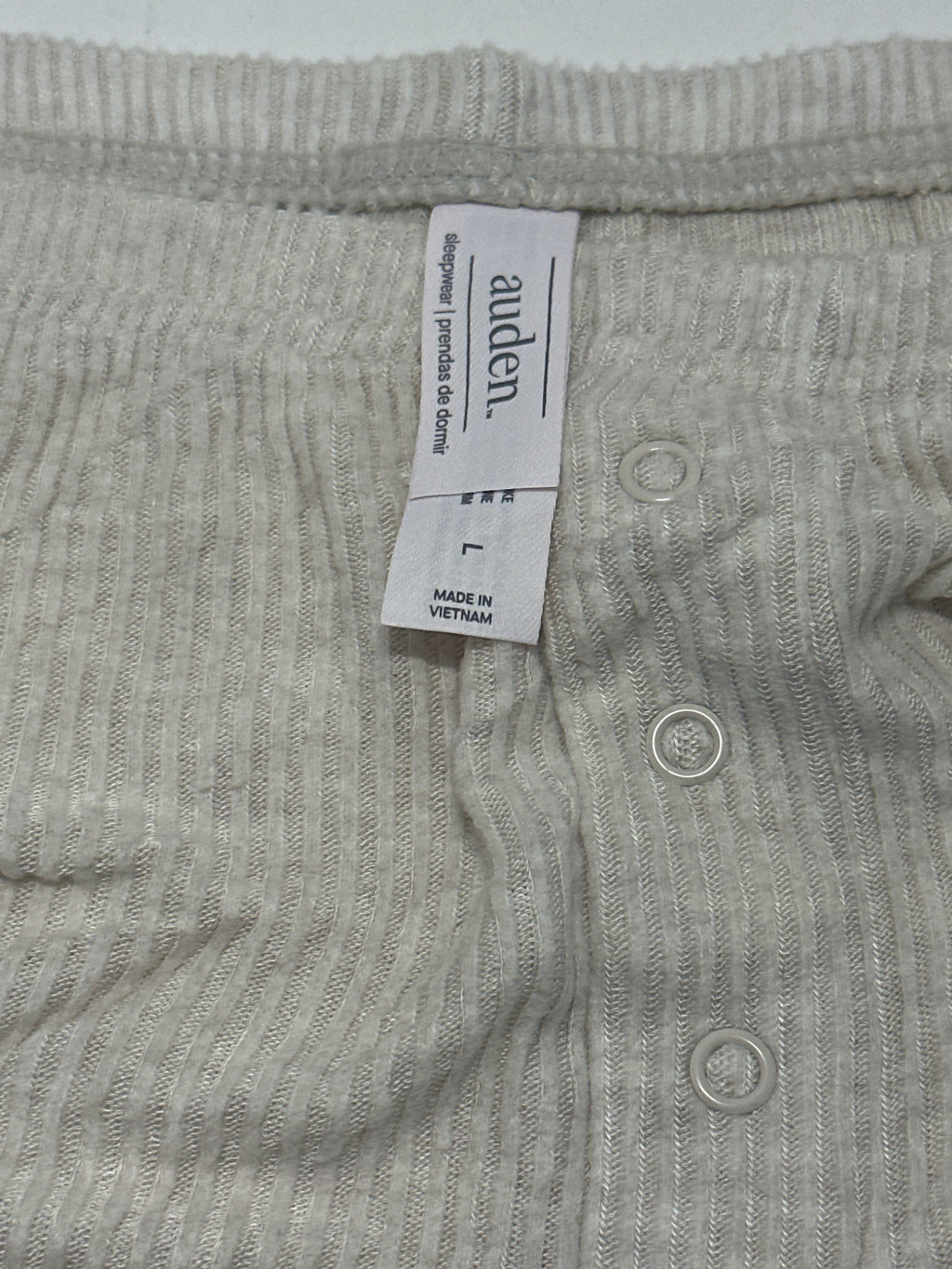 Auden Cozy Ribbed Sleep Shorts Ivory Women's Lounge Pajama Bottoms