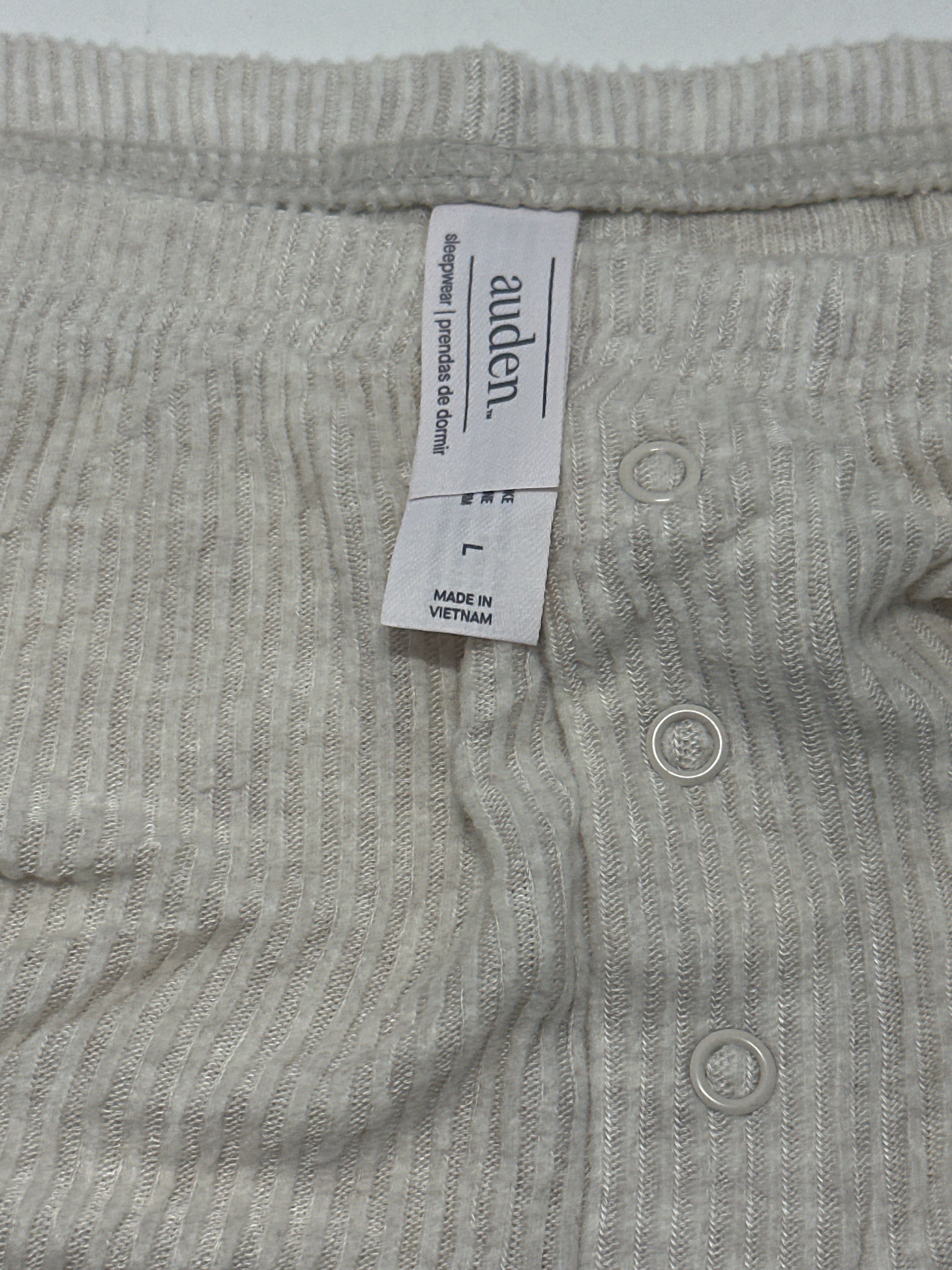 Auden Cozy Ribbed Sleep Shorts Ivory Women's Lounge Pajama Bottoms