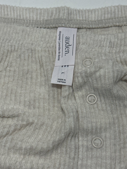 Auden Cozy Ribbed Sleep Shorts Ivory Women's Lounge Pajama Bottoms