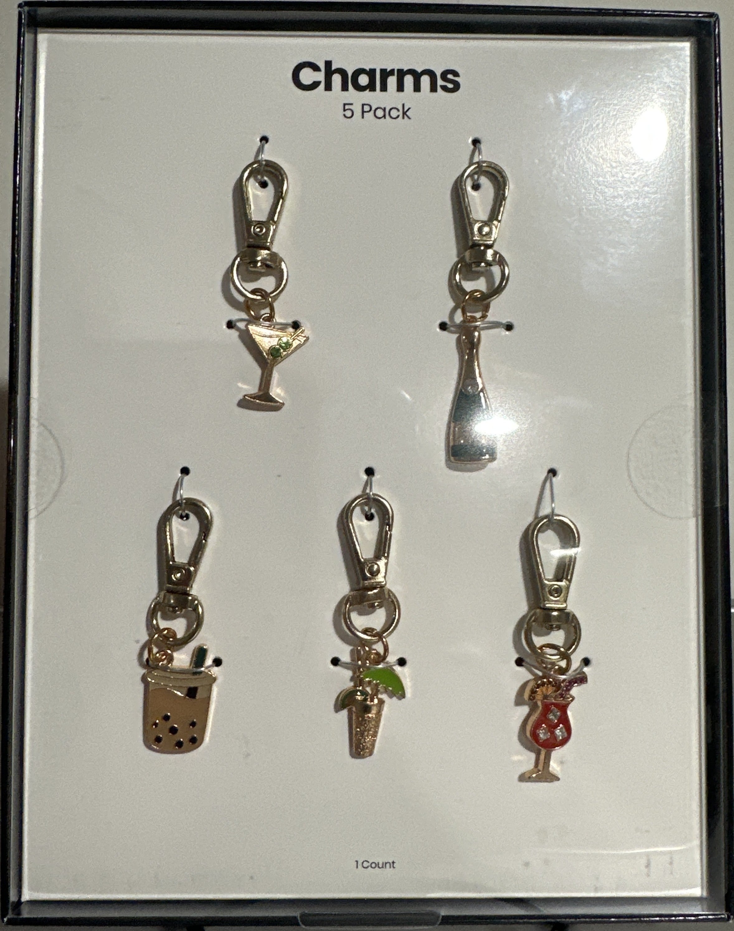 Hello Lux 5-Pack “Drink” Phone Charms for Wristlets & Crossbodies