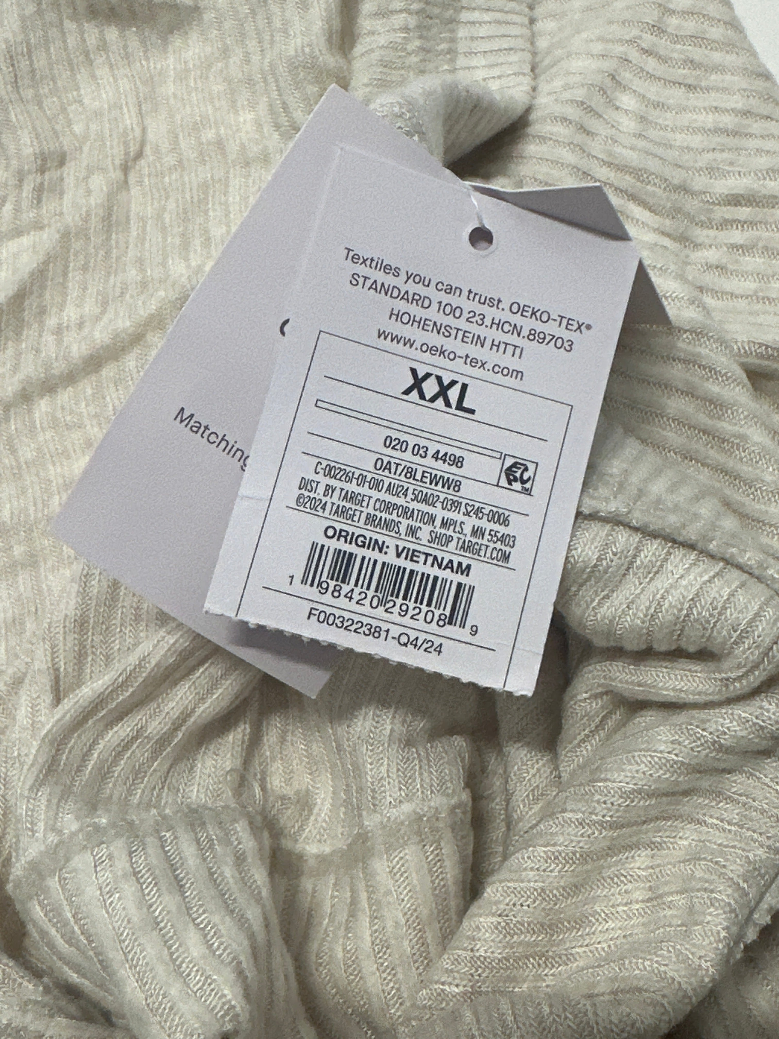Auden Cozy Ribbed Sleep Shorts Ivory Women's Lounge Pajama Bottoms