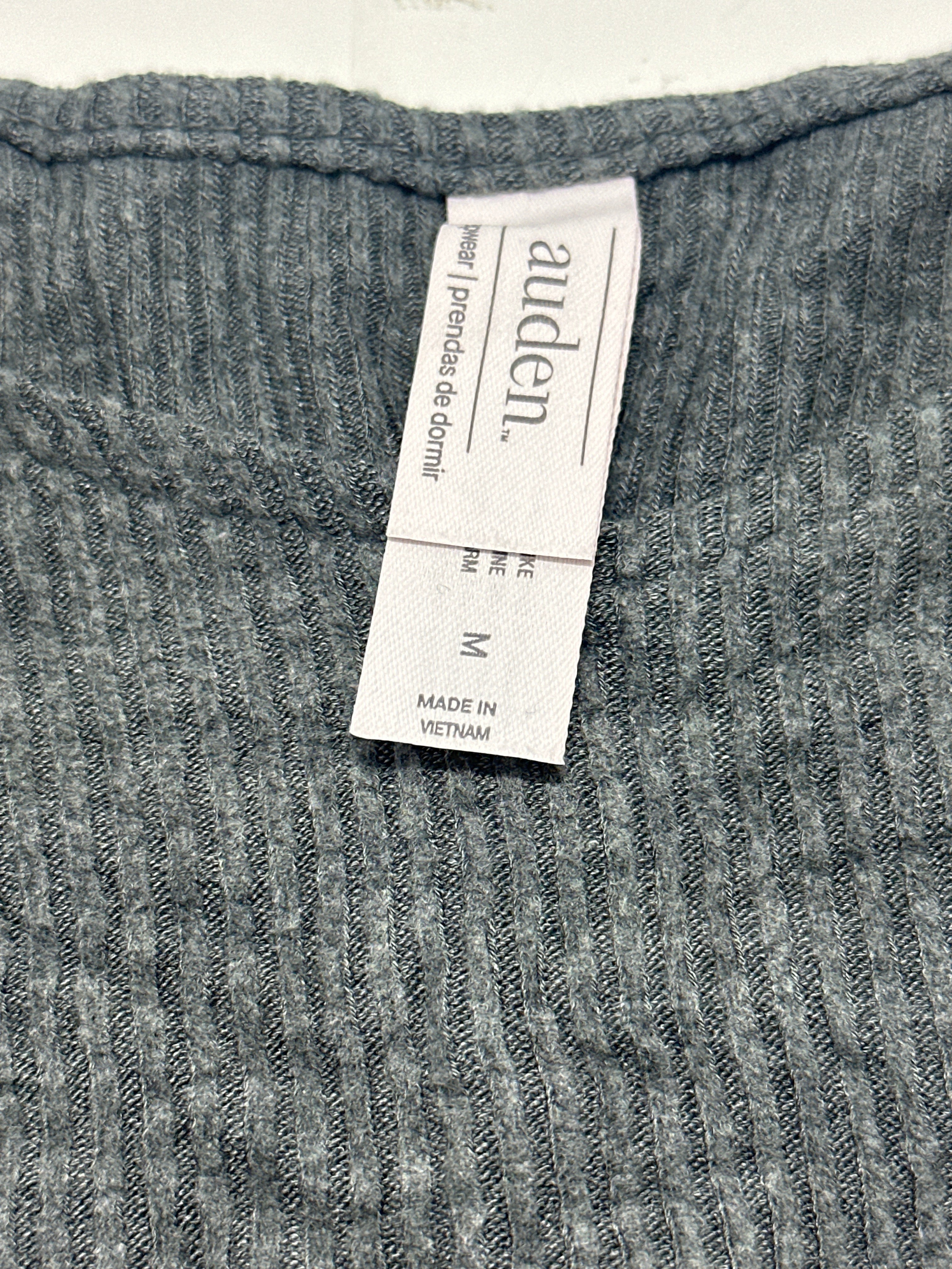 Auden Cozy Ribbed Sleep Tank Dark Gray Women's Lounge Pajama Top