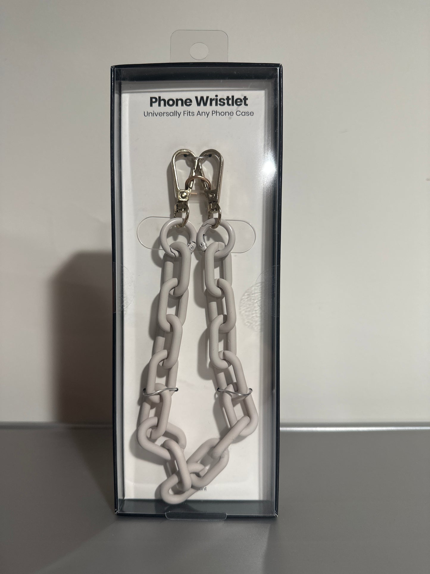 Hello Lux Phone Wristlet Soft Touch Chain (Light Gray)