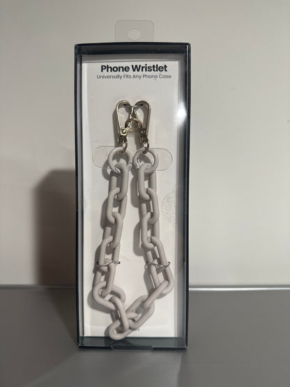 Hello Lux Phone Wristlet Soft Touch Chain (Light Gray)