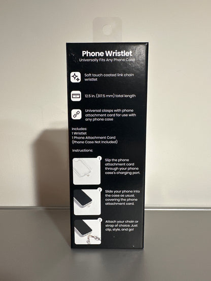 Hello Lux Phone Wristlet Soft Touch Chain (Light Gray)