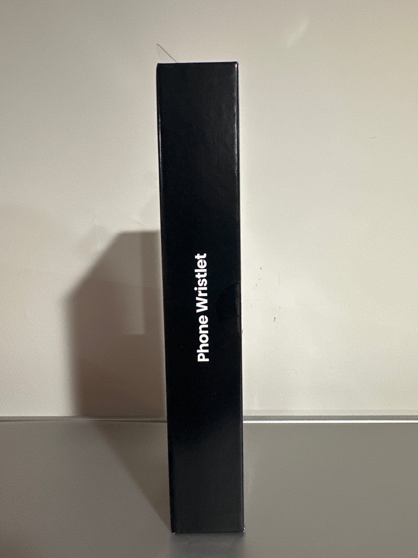 Hello Lux Phone Wristlet Golden Chain with Faux White Leather