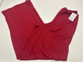 Auden women's red soft ribbed sleepwear pants size XS