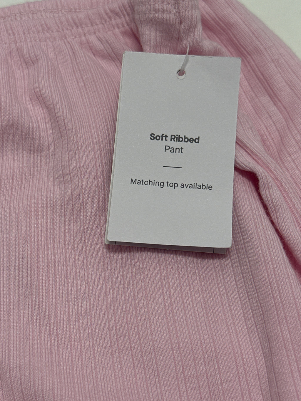 Auden Women's Soft Ribbed Sleep Pants Pink Lounge Pajama Bottoms