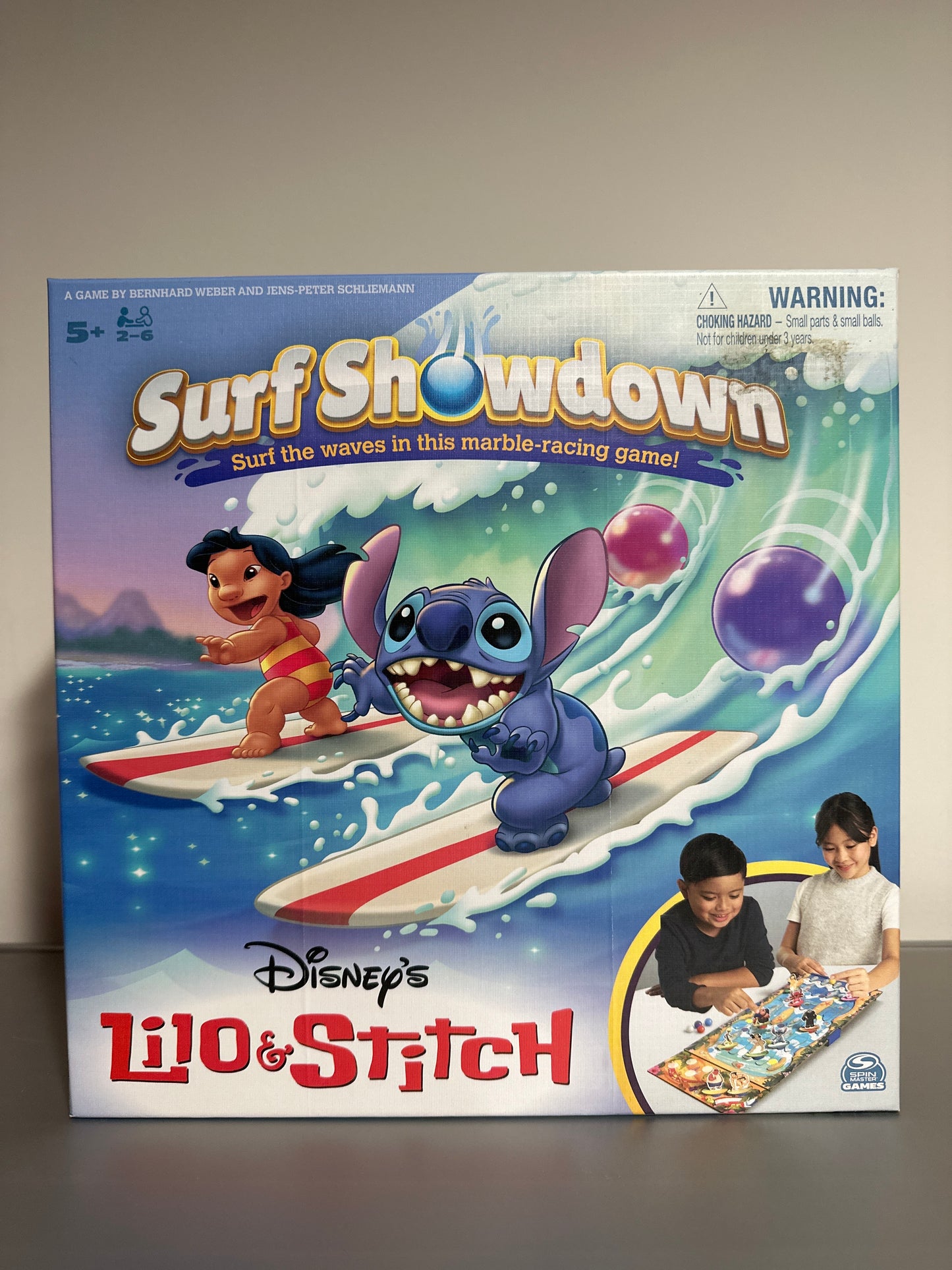 Spin Master Games Disney’s Lilo & Stitch Surf Showdown Marble Game