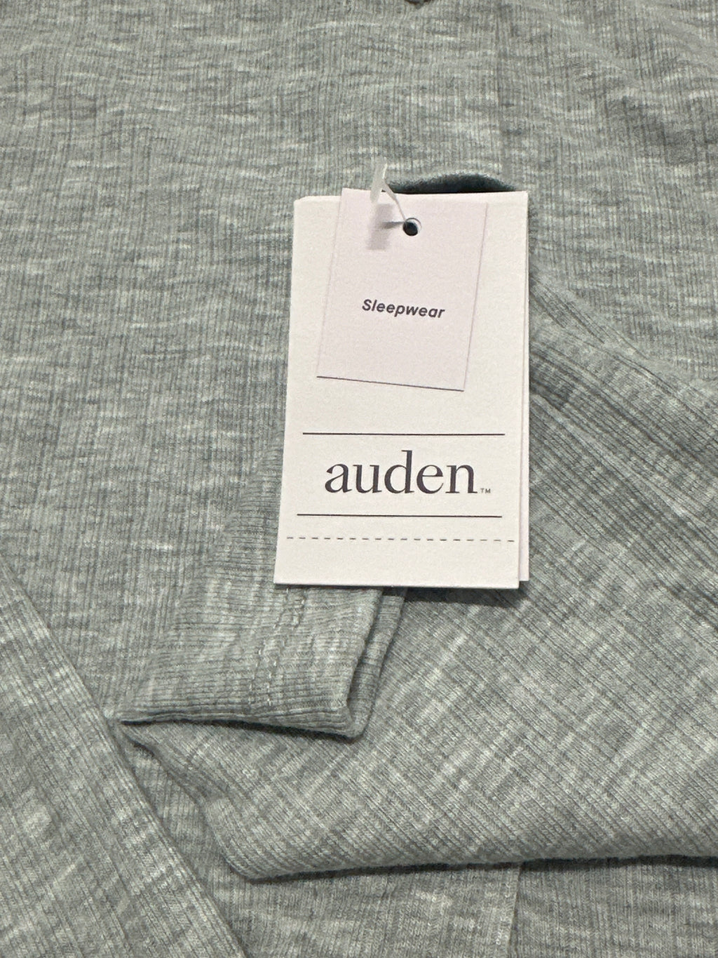 Auden women's gray Henley sleepwear top size S