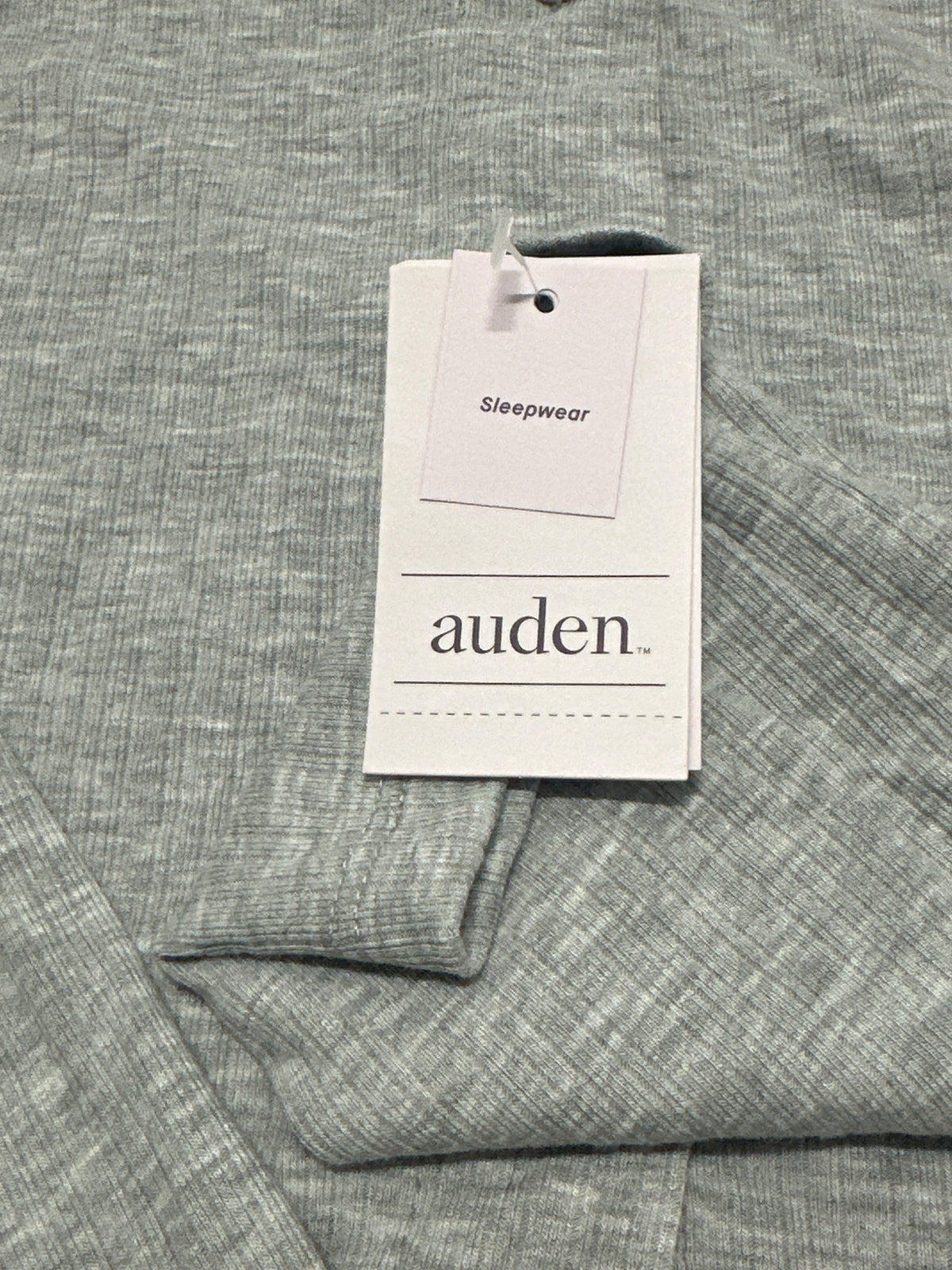 Auden women's gray Henley sleepwear top size S