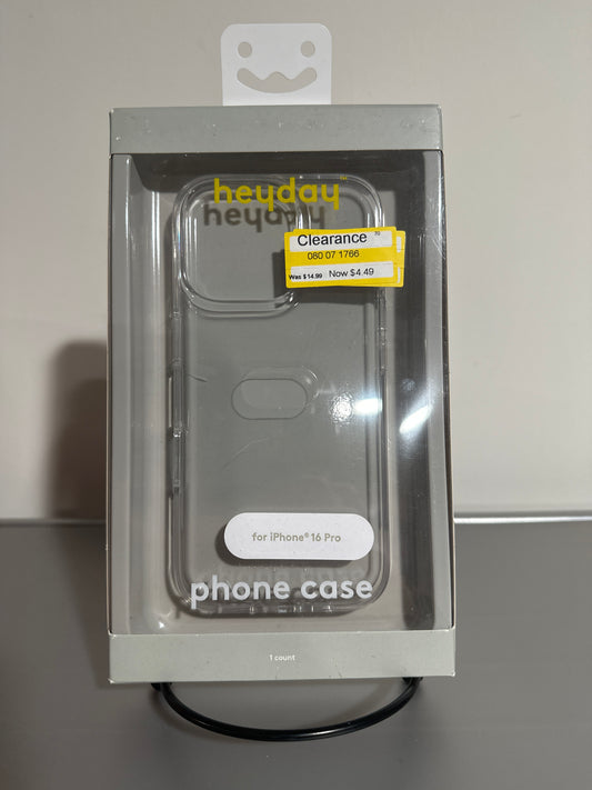 heyday™ Clear Phone Case for iPhone 16 Pro