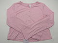 Auden women's pink ribbed Henley sleepwear top size L photo 1